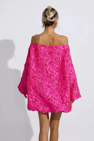 Shoulder Jacquard Floral